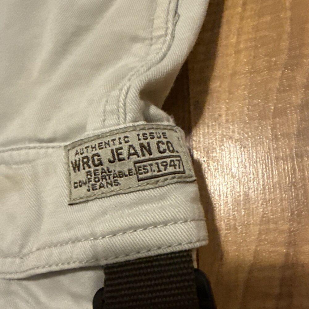Vintage Authentic Issue Wrangler Tan Cargo Pants Size 30x28
